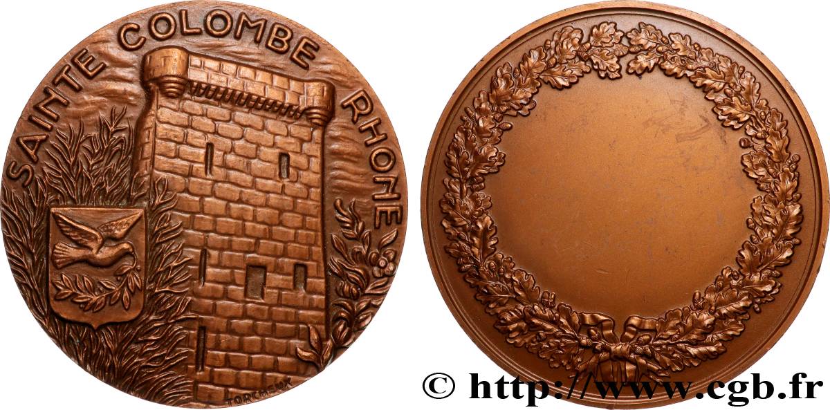 CINQUIÈME RÉPUBLIQUE Médaille, Sainte-Colombe SUP
