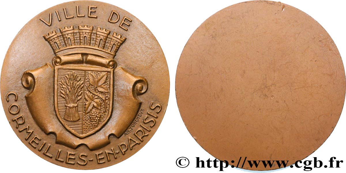 FUNFTE FRANZOSISCHE REPUBLIK Médaille, Cormeilles-en-Parisis VZ/fVZ