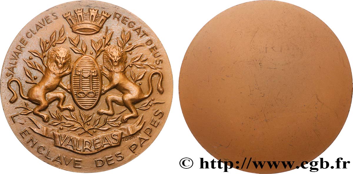CINQUIÈME RÉPUBLIQUE Médaille, L’enclave des papes SUP/TTB+