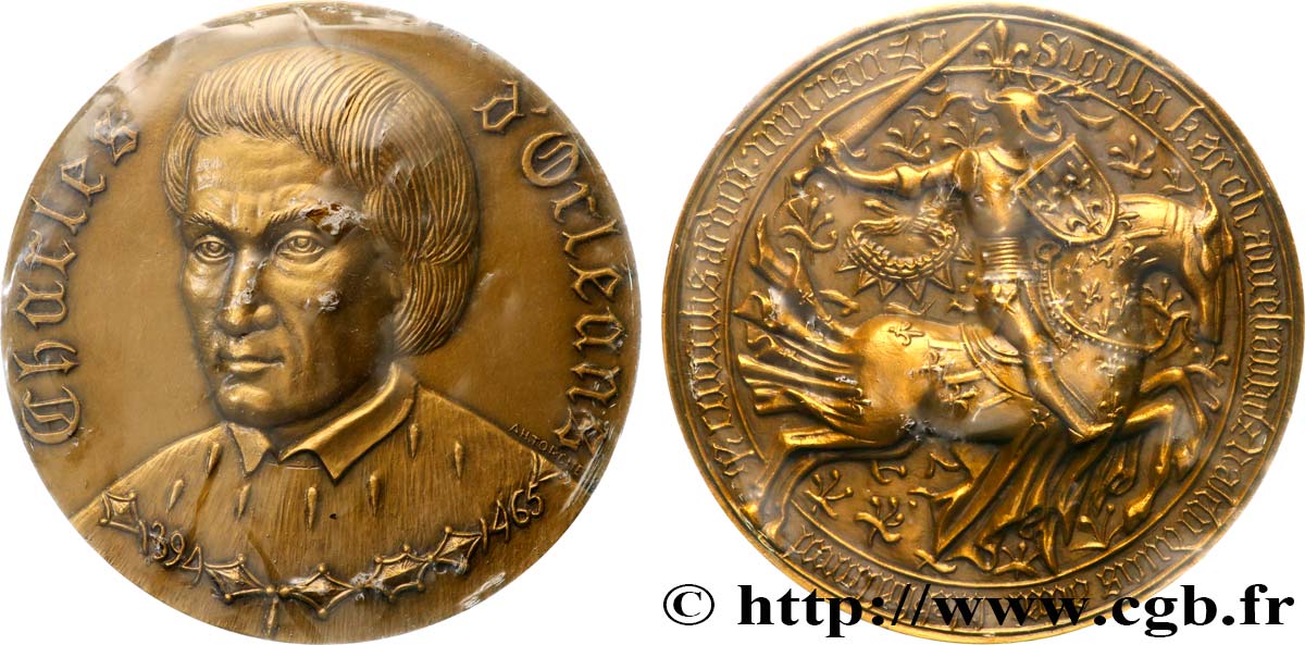 V REPUBLIC Médaille, Charles d’Orléans MS