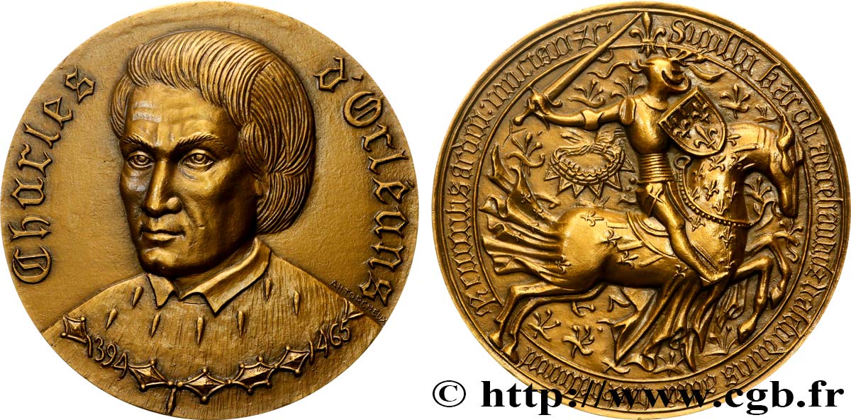 CINQUIÈME RÉPUBLIQUE Médaille, Charles d’Orléans SPL