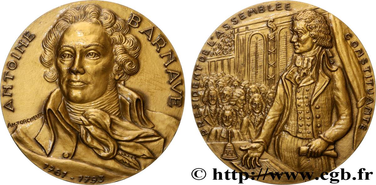 V REPUBLIC Médaille, Antoine Barnave AU
