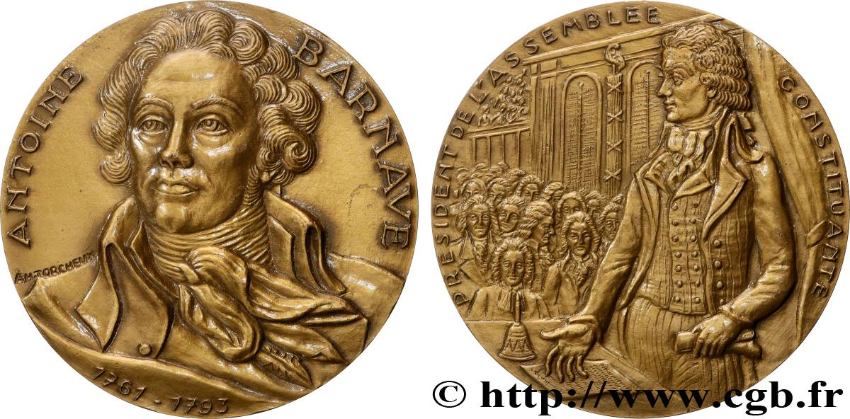 V REPUBLIC Médaille, Antoine Barnave AU