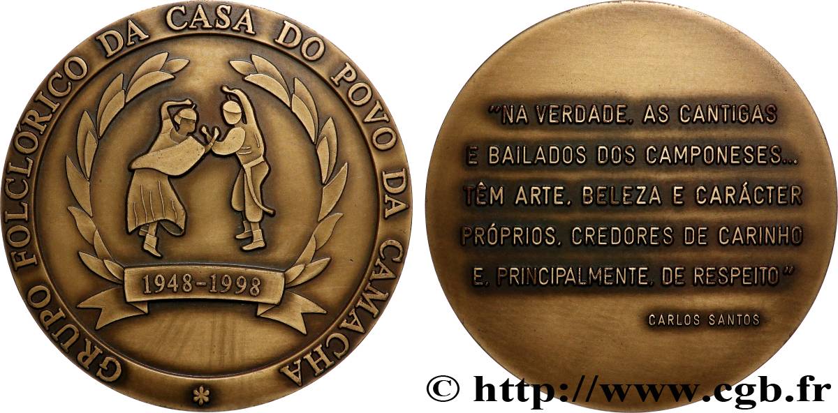 PORTUGAL Médaille, Groupe folklore de la maison du peuple  AU