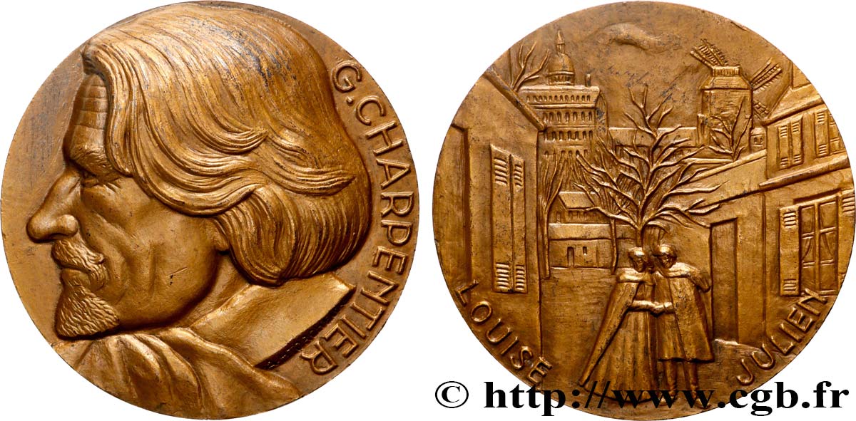 ARTISTES : DANSEURS, MUSICIENS, COMPOSITEURS Médaille, Gustave Charpentier  SUP
