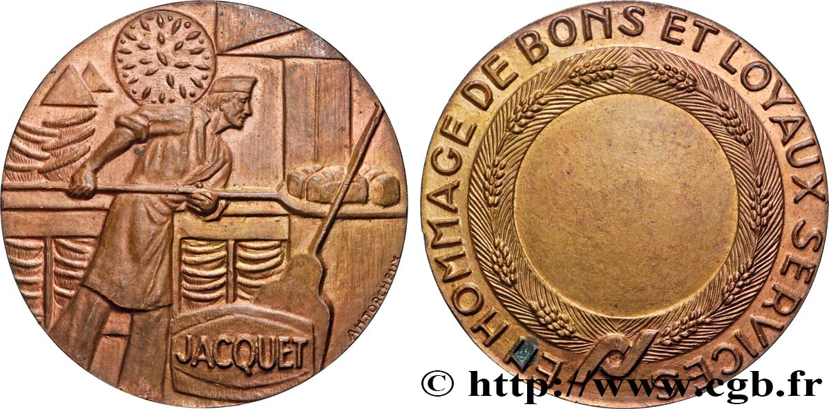 V REPUBLIC Médaille, En hommage de bons et loyaux services AU