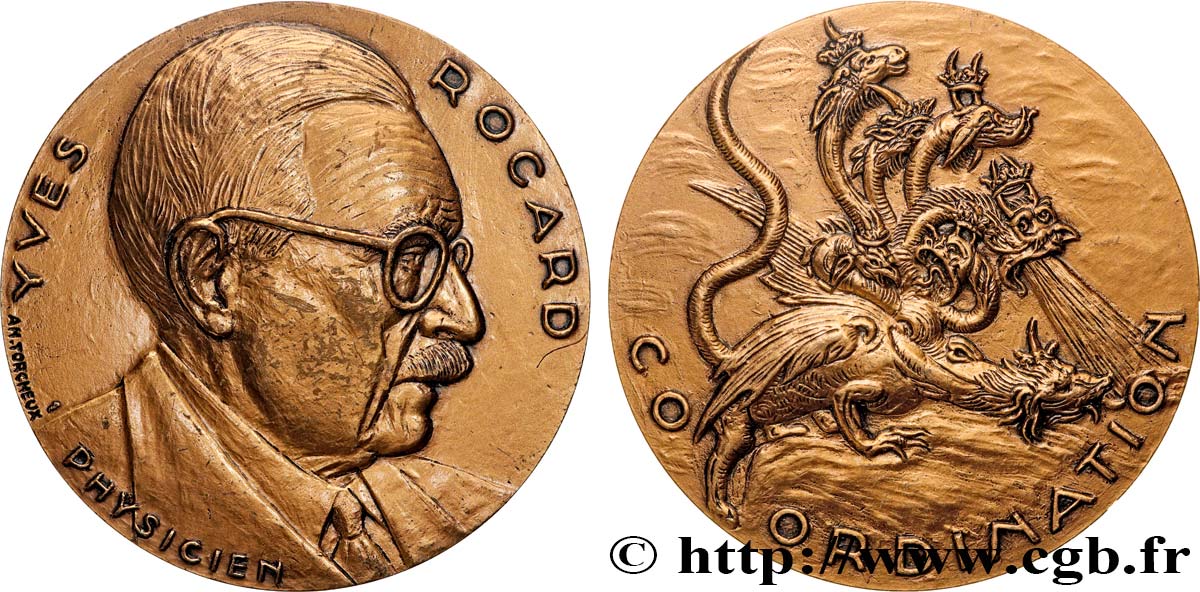 V REPUBLIC Médaille, Yves Rocard AU