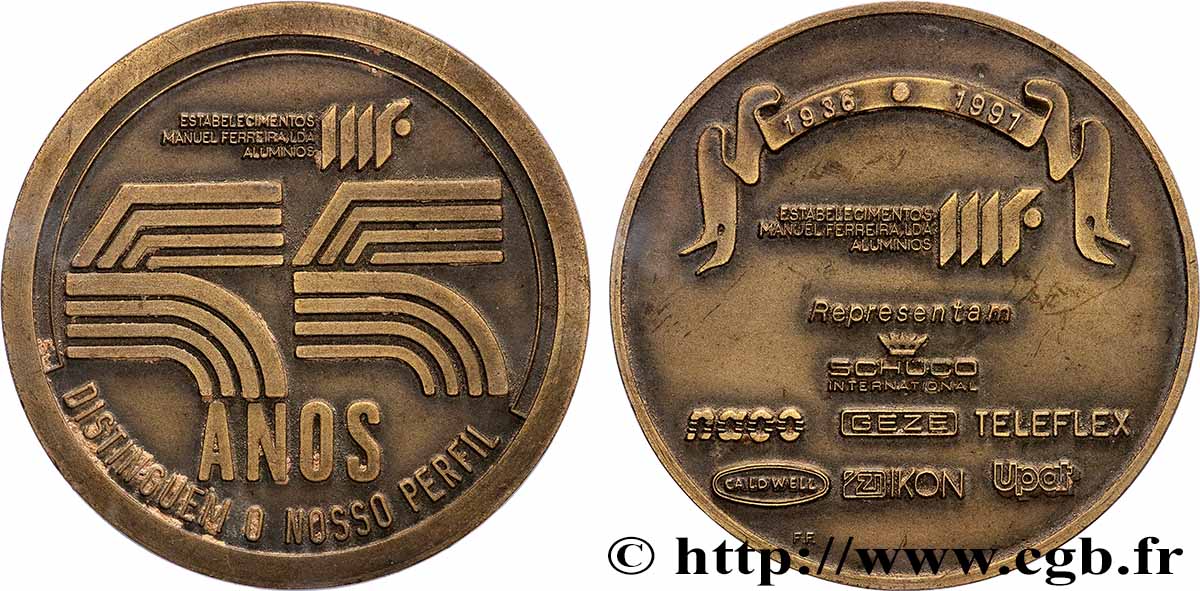 PORTUGAL Médaille, 55 ans d’activité de Manuel Ferraira AU