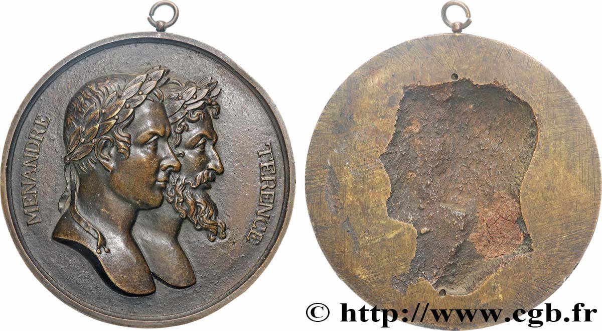 LITTÉRATURE : ÉCRIVAINS/ÉCRIVAINES - POÈTES Médaille, Ménandre et Terence SUP