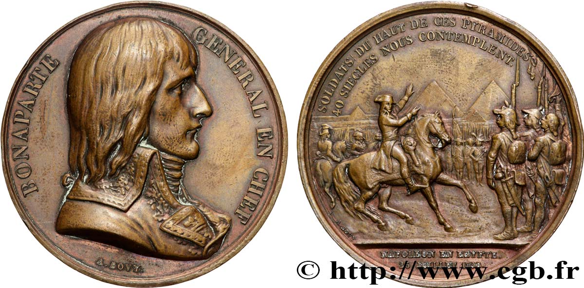FRANZOSISCHES KONSULAT Médaille, conquête de l’Égypte, refrappe SS