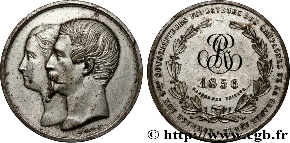SECONDO IMPERO FRANCESE Médaille, Hommage aux souscripteurs fondateurs des campagnes de la Grande Armée q.SPL