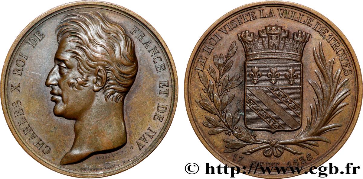 CARLO X Médaille, Visite de la ville de Troyes SPL