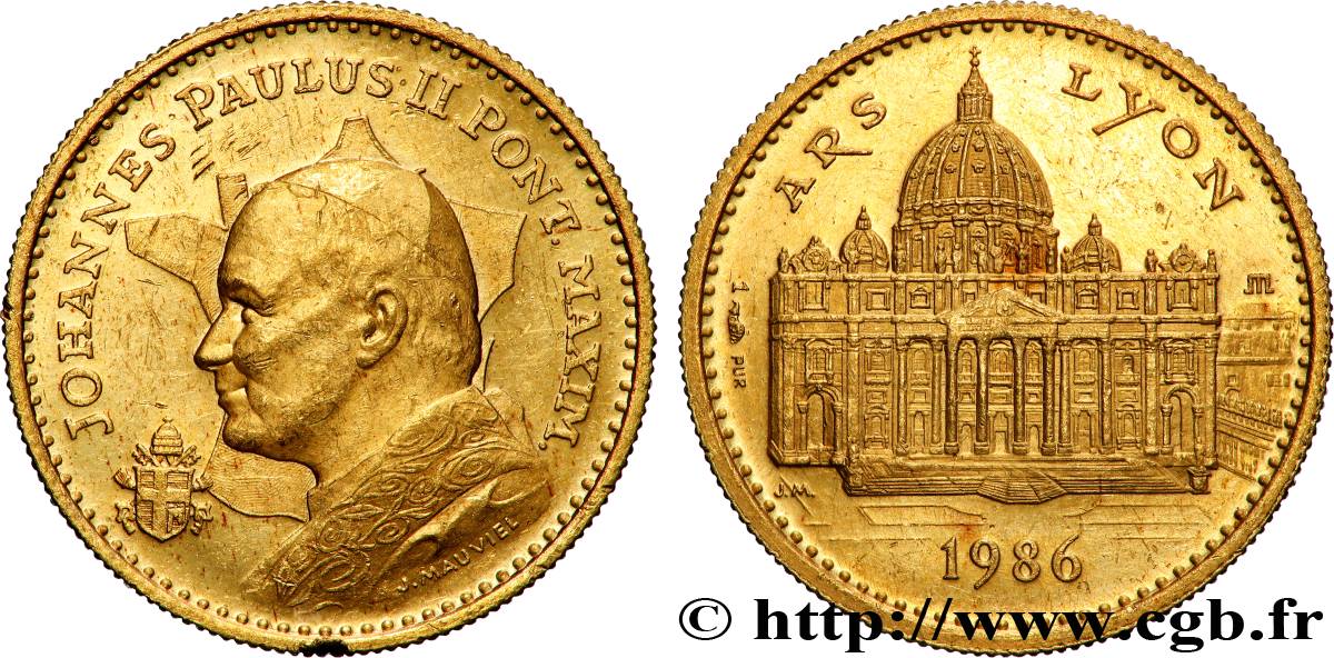 VATICAN AND PAPAL STATES Médaille, Jean-Paul II, Ars-Lyon AU
