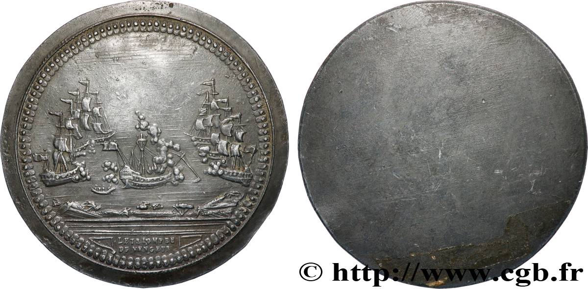 THE CONVENTION Médaille uniface, Le triomphe du Vengeur XF