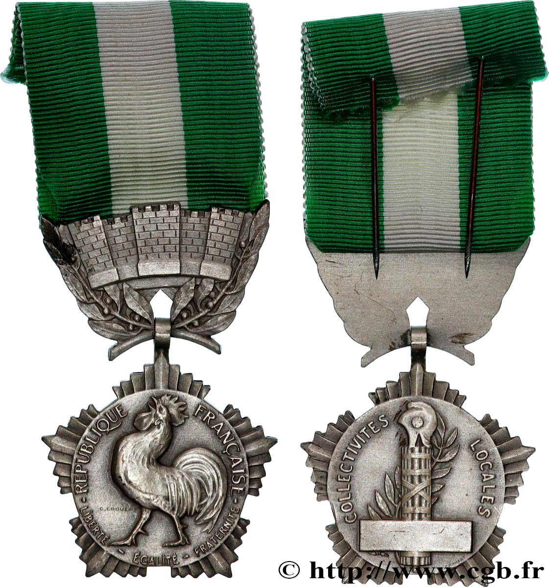 V REPUBLIC Médaille, Collectivités locales AU