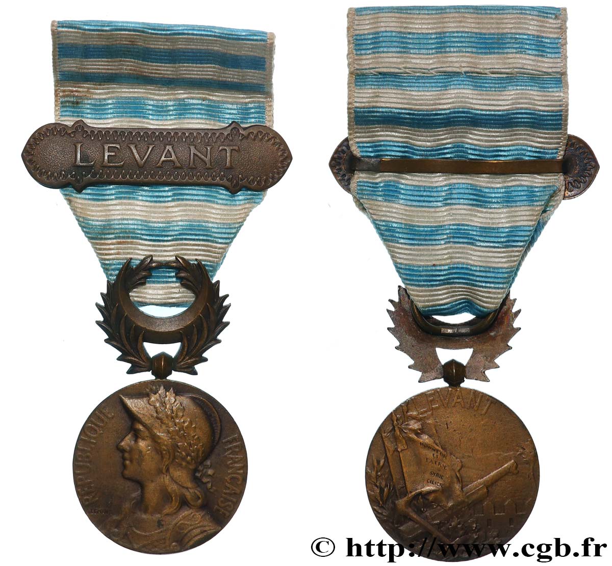 III REPUBLIC Médaille coloniale, LEVANT AU