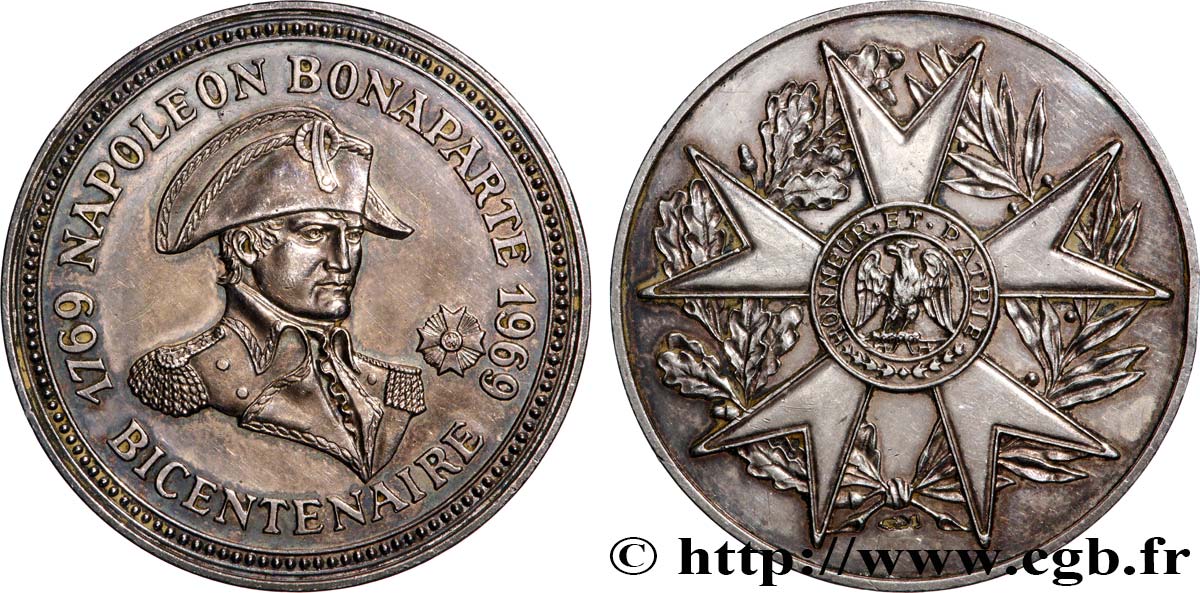 V REPUBLIC Médaille, Bicentenaire de la naissance de Napoléon Ier AU