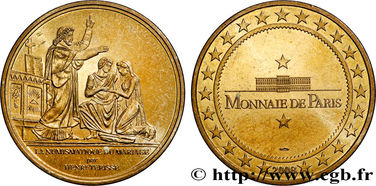 TOURISTIC MEDALS Médaille touristique, La numismatique du mariage AU