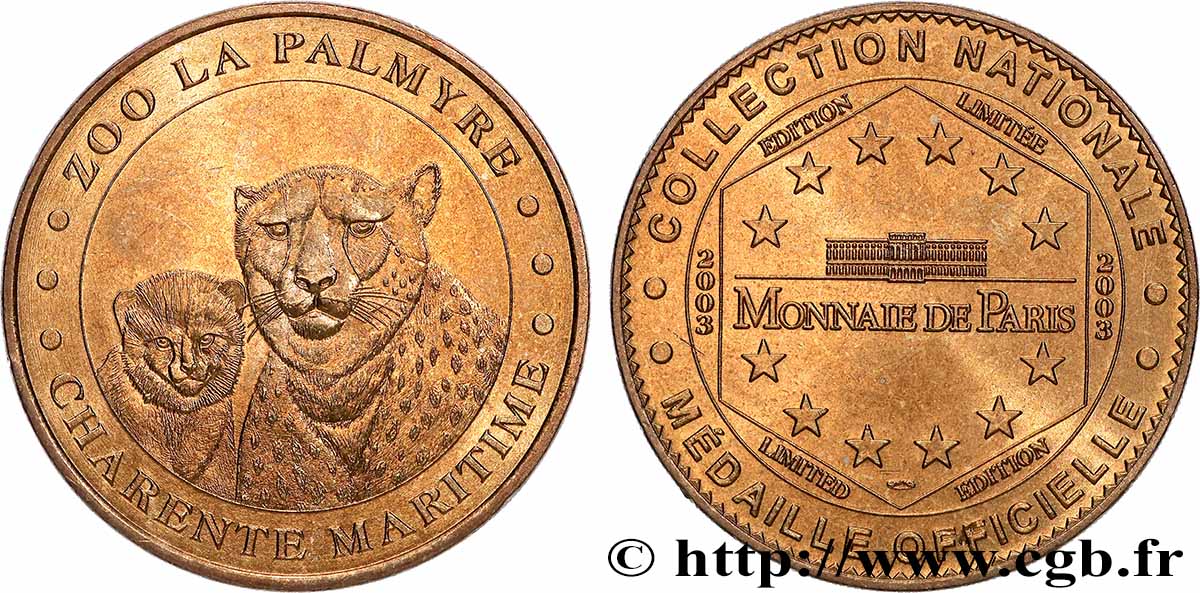 TOURISTIC MEDALS Médaille touristique, Zoo de La Palmyre, Charente-Maritime AU