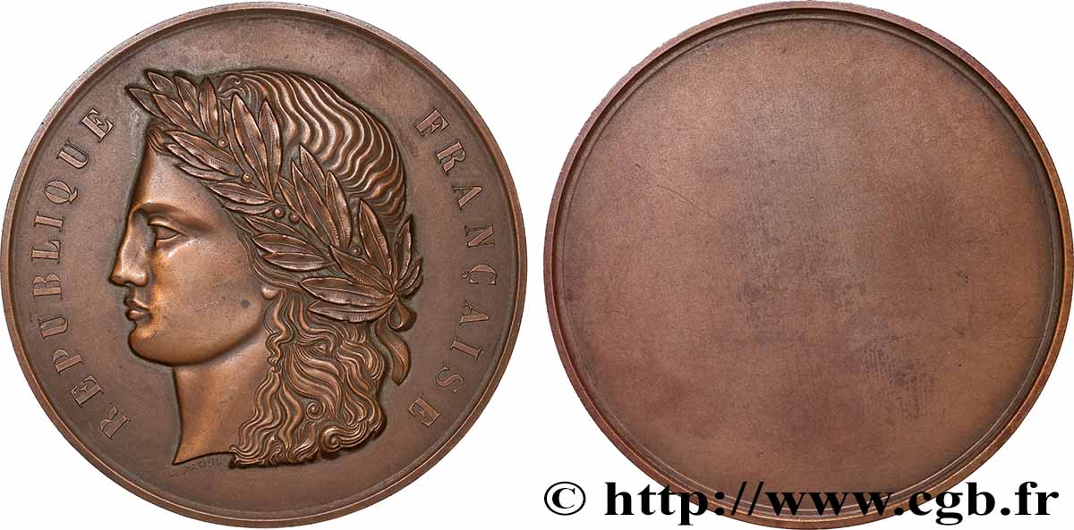 CINQUIÈME RÉPUBLIQUE Médaille, Les visages de la République, République Française par André Raoul TTB+