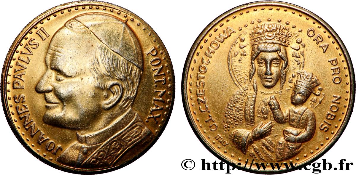 JEAN-PAUL II (Karol Wojtyla) Médaille, Vierge polonaise SS