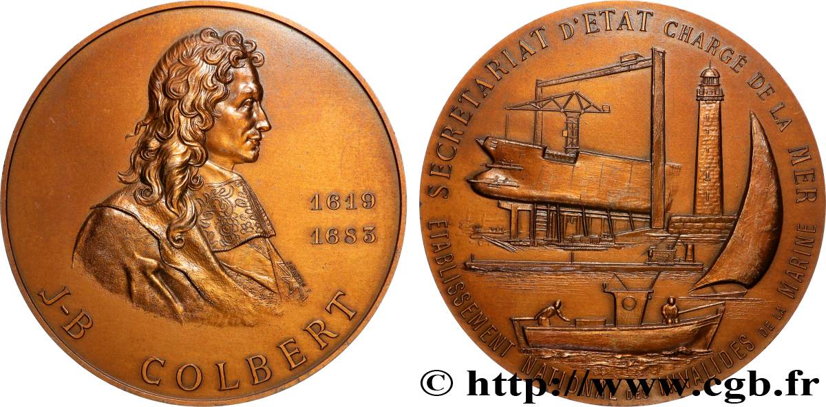 CINQUIÈME RÉPUBLIQUE Médaille, Secrétaire d’État chargé de la Mer TTB+