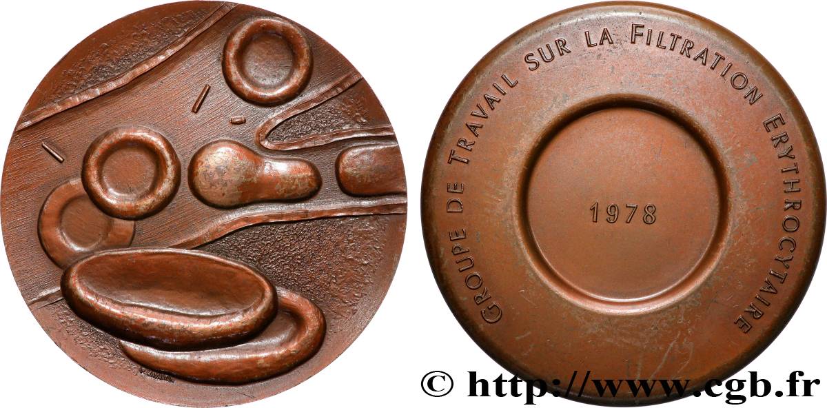 CINQUIÈME RÉPUBLIQUE Médaille, Groupe de travail sur la filtration erythrocytaire TTB+