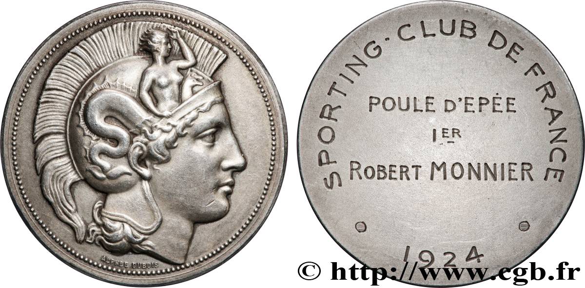 TROISIÈME RÉPUBLIQUE Médaille, Sporting-club de France TTB+