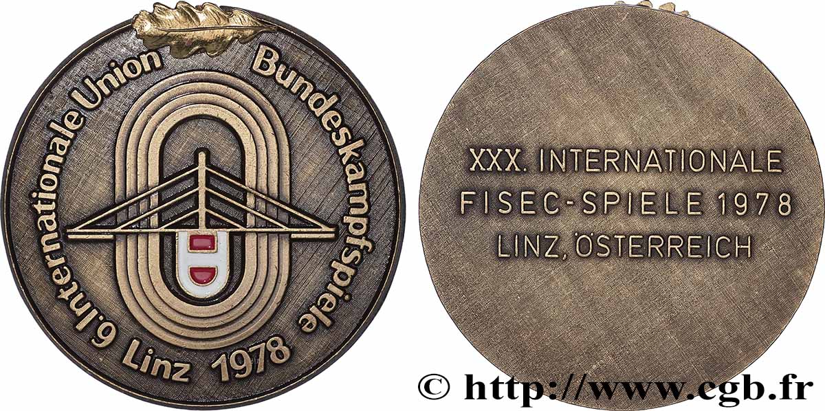 GERMANY Médaille, 6. union internationale, Jeux fédéraux AU