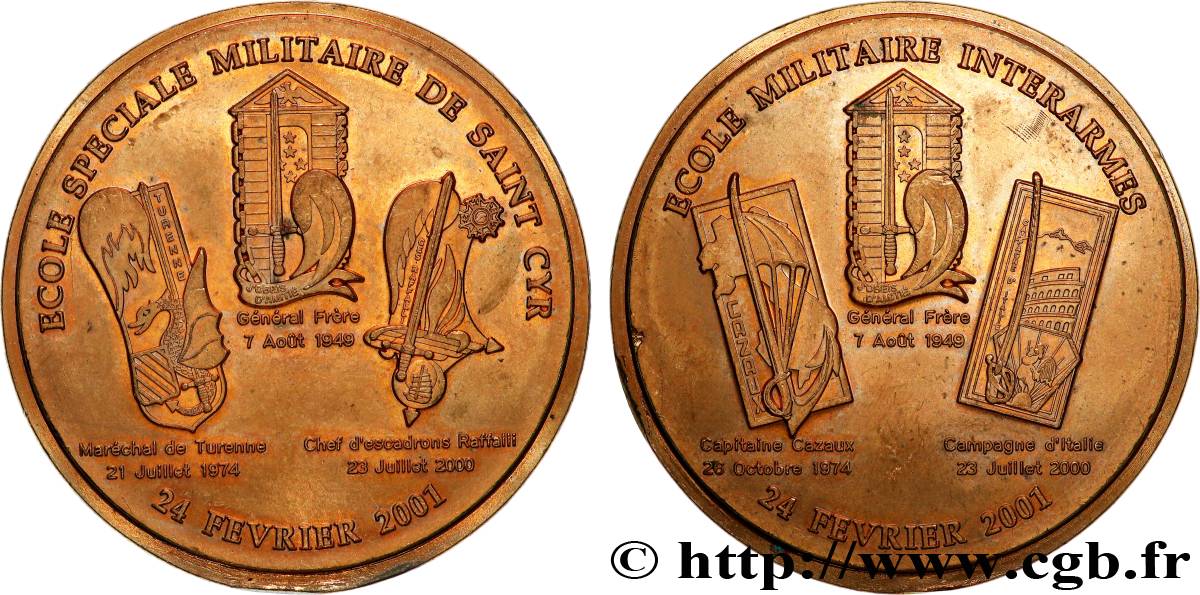 V REPUBLIC Médaille, École spéciale militaire de Saint-Cyr XF