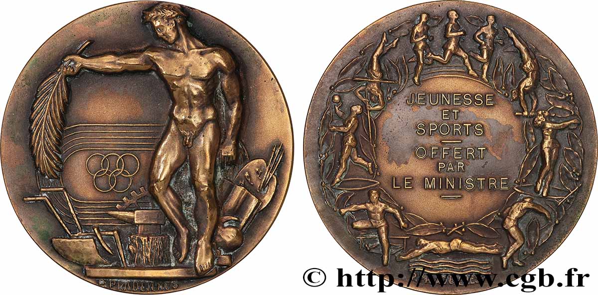 SPORTS Médaille, Jeunesse et Sports XF