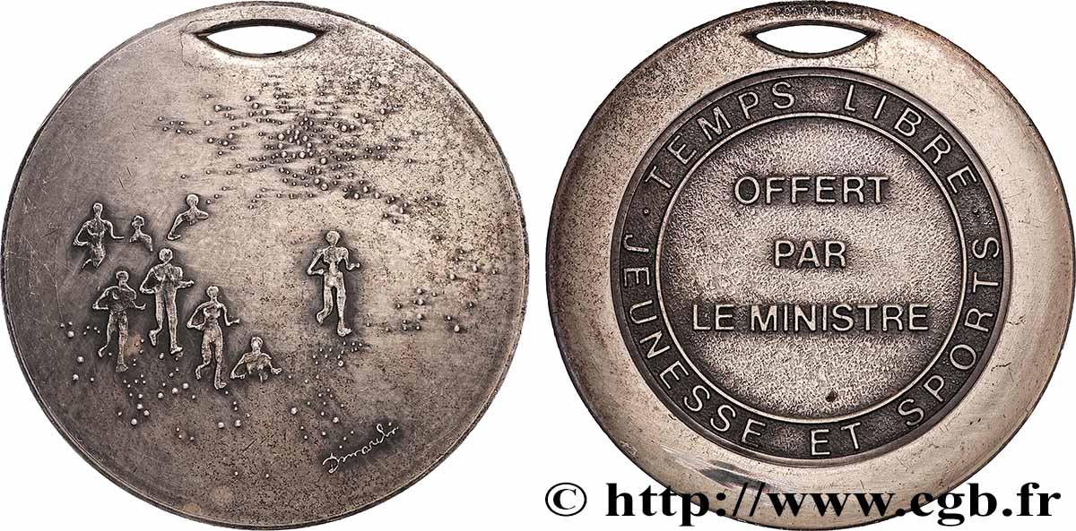 SPORTS Médaille, Temps libre, Jeunesse et sports TTB+