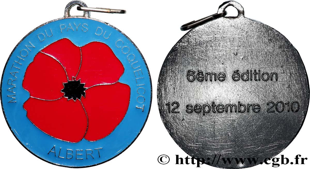 CINQUIÈME RÉPUBLIQUE Médaille, Marathon du pays du coquelicot SUP