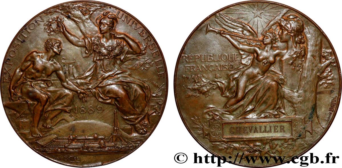 TROISIÈME RÉPUBLIQUE Médaille, Exposition Universelle TTB