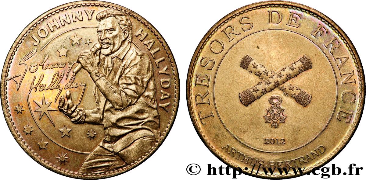 MÉDAILLES TOURISTIQUES Médaille touristique, Trésors de France, Johnny Hallyday SUP