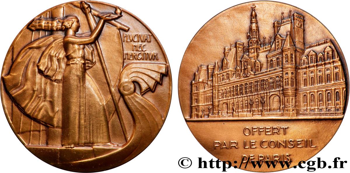 CONSEIL GÉNÉRAL, DÉPARTEMENTAL OU MUNICIPAL - CONSEILLERS Médaille, Offert par le conseil municipal SUP