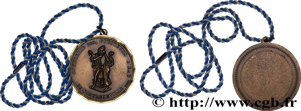CINQUIÈME RÉPUBLIQUE Médaille, Confrérie des Gousteurs d&nbsp;eau TTB+