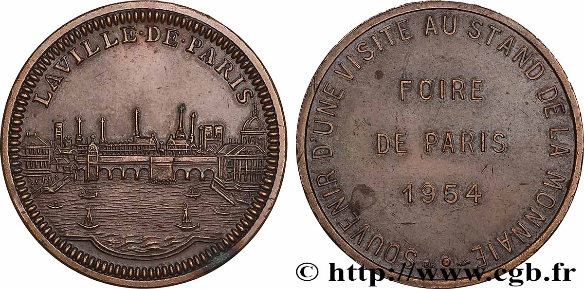 IV REPUBLIC Médaille, Souvenir d’une visite au stand de la Monnaie AU