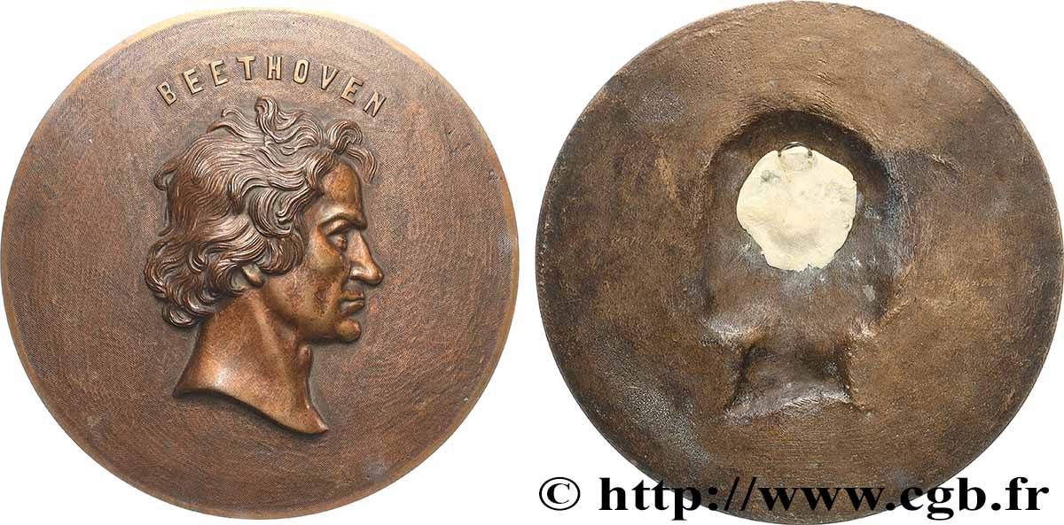 ARTISTES : DANSEURS, MUSICIENS, COMPOSITEURS Fonte, Ludwig van Beethoven TTB+