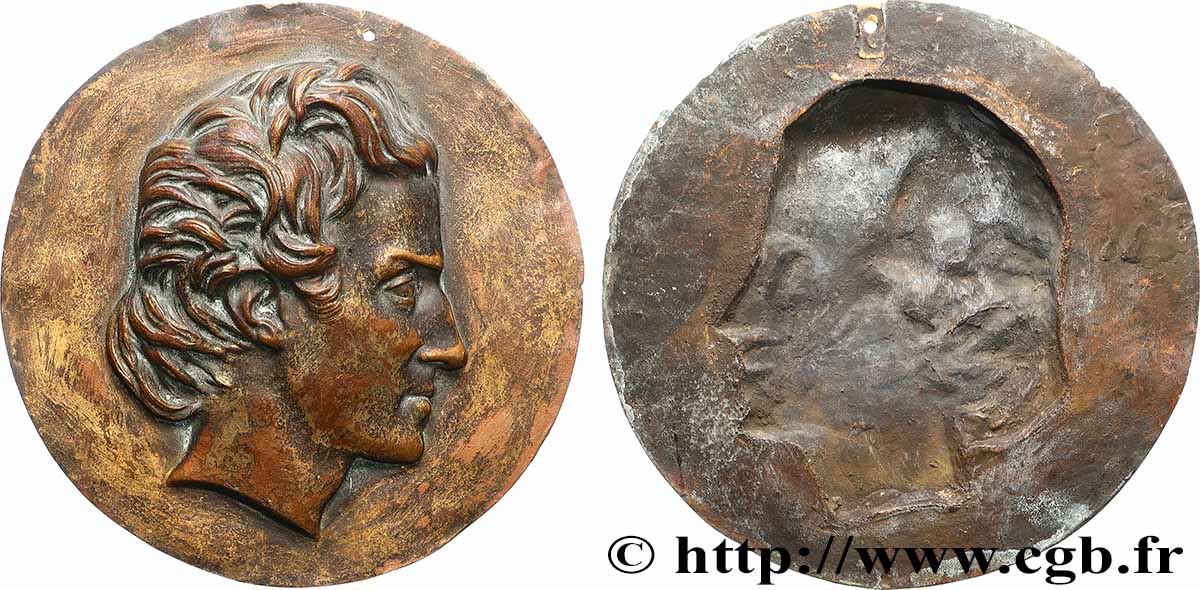 ARTISTES : GRAVEURS, PEINTRES, SCULPTEURS Fonte, François-Vincent Raspail, d’après Pierre-Jean David d’Angers fVZ