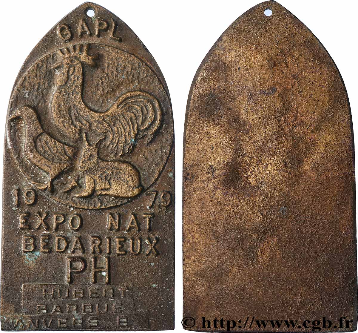 FUNFTE FRANZOSISCHE REPUBLIK Plaquette, Exposition nationale SS