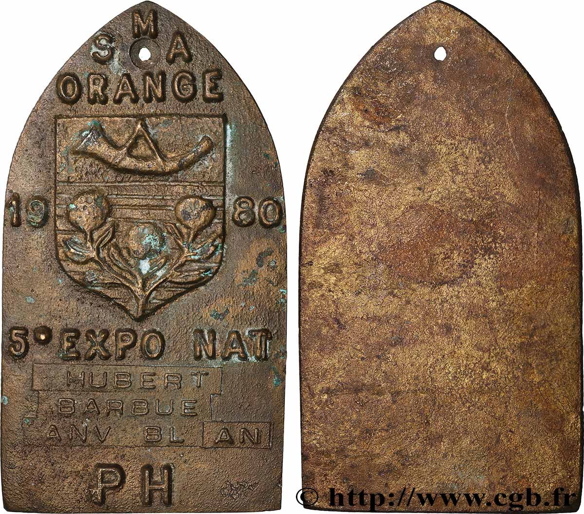 FUNFTE FRANZOSISCHE REPUBLIK Plaquette, Exposition nationale SS