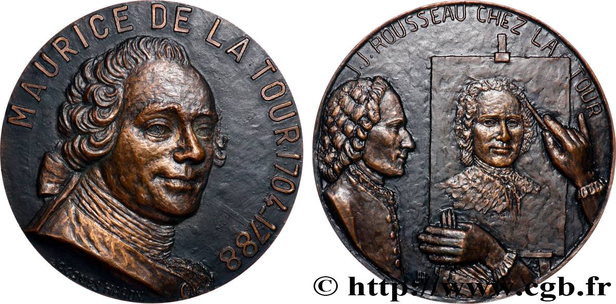 CINQUIÈME RÉPUBLIQUE Médaille, Maurice-Quentin de la Tour SUP
