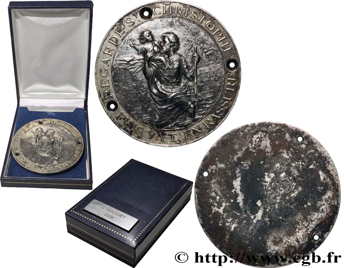 MÉDAILLES RELIGIEUSES Médaille au Saint-Christophe TB