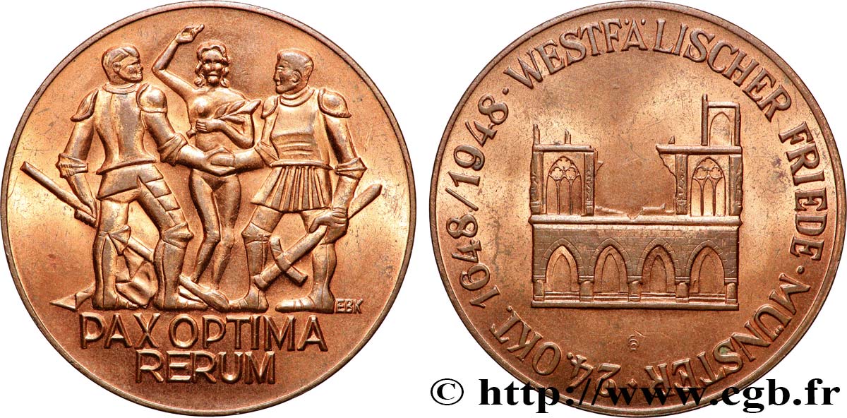 DEUTSCHLAND Médaille, Paix de Westphalie SS
