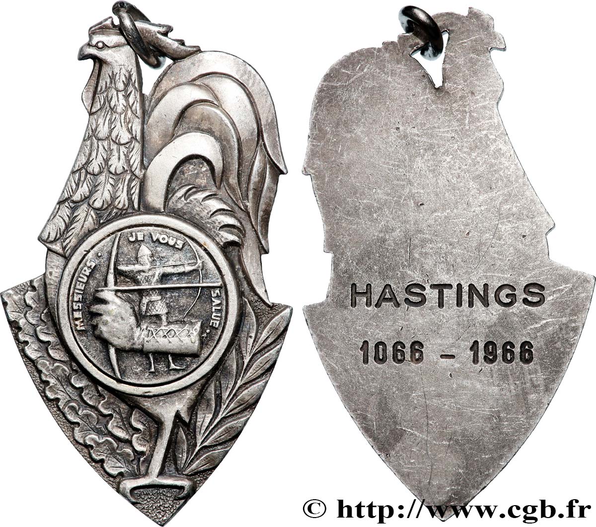 ENGLAND Médaille, Messieurs je vous salue fVZ