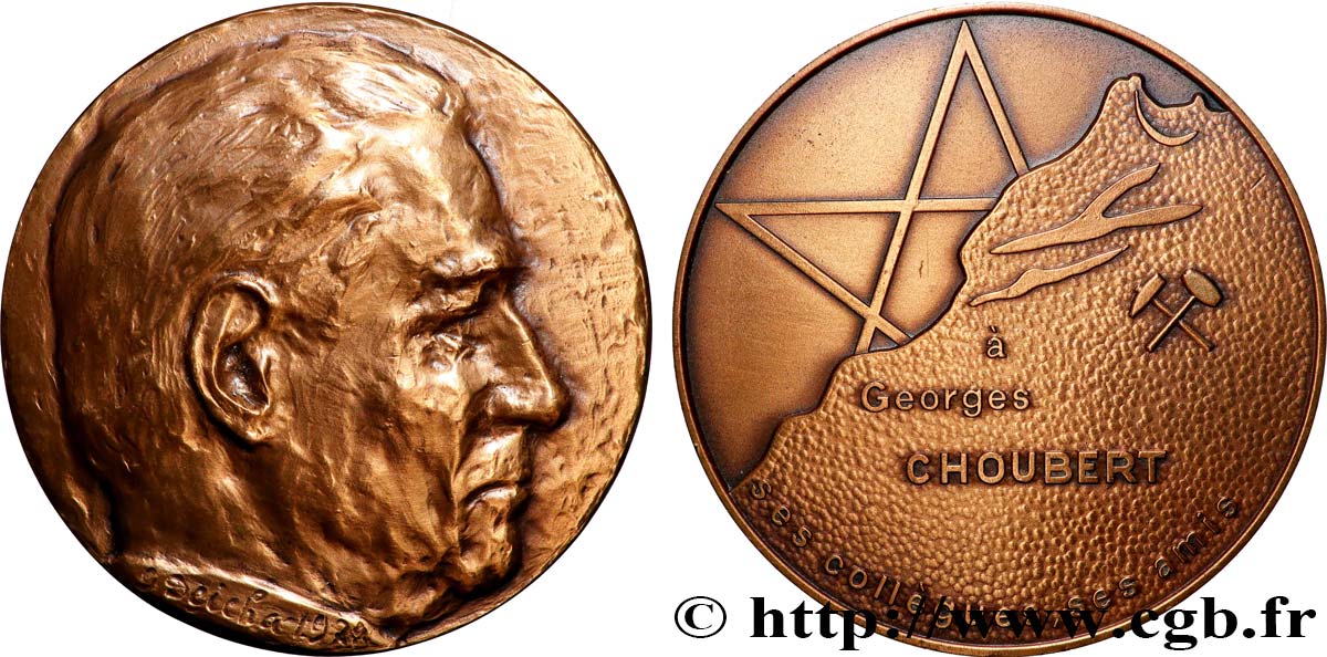 QUINTA REPUBBLICA FRANCESE Médaille, Georges Choubert q.SPL