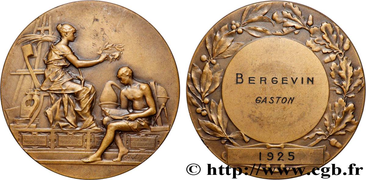 TROISIÈME RÉPUBLIQUE Médaille de récompense TTB+