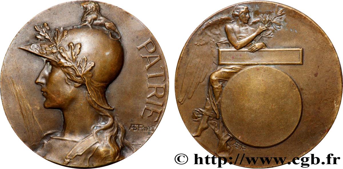 III REPUBLIC Médaille, Patrie XF