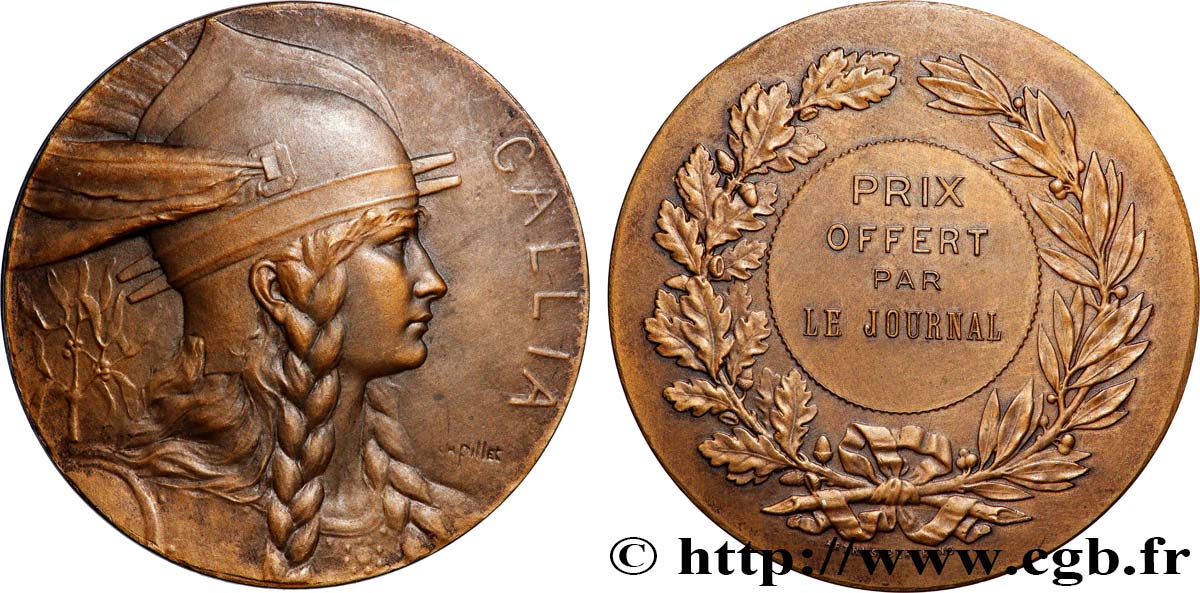 V REPUBLIC Médaille GALLIA, récompense AU